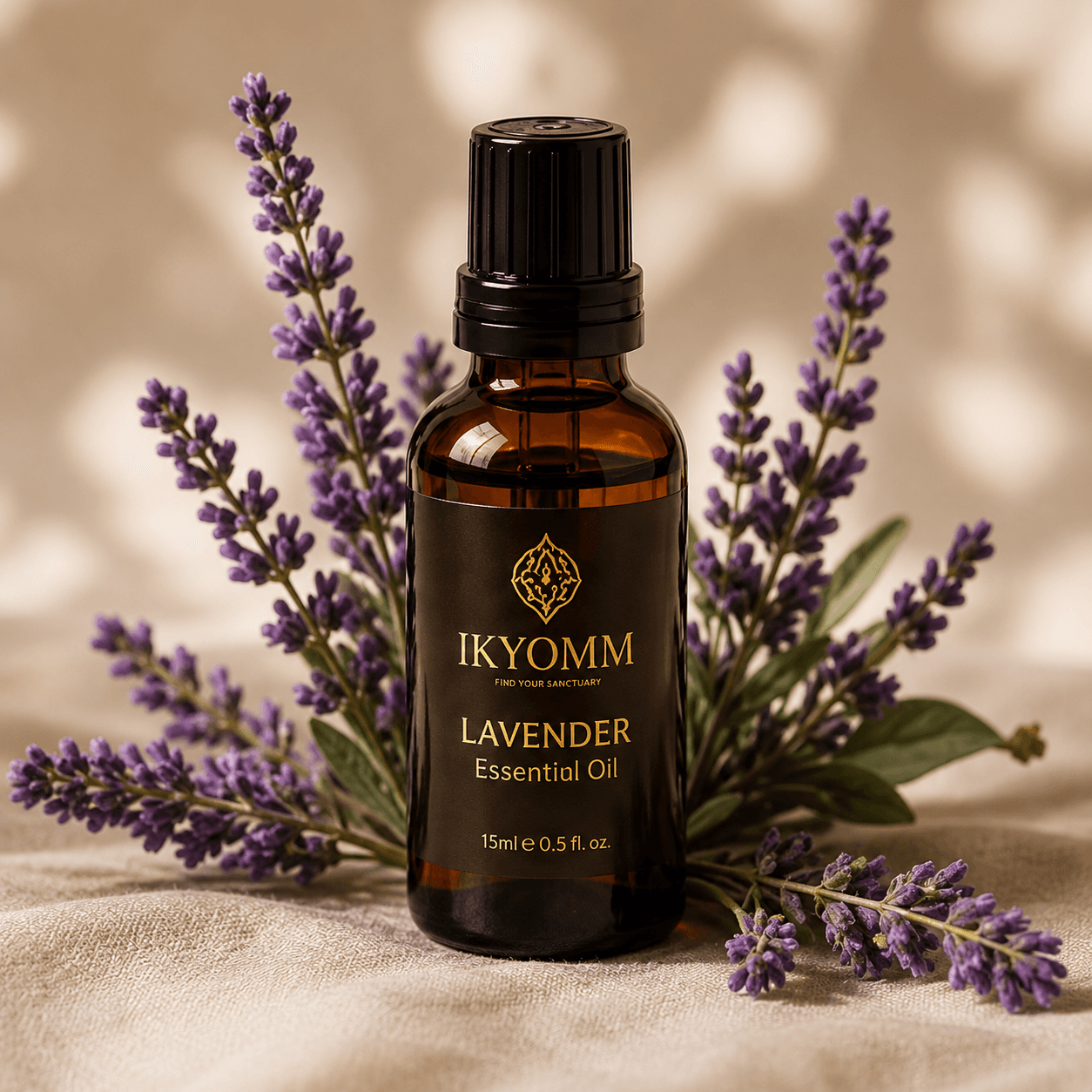 IKYOMM Founder's Collection bottle with lavender