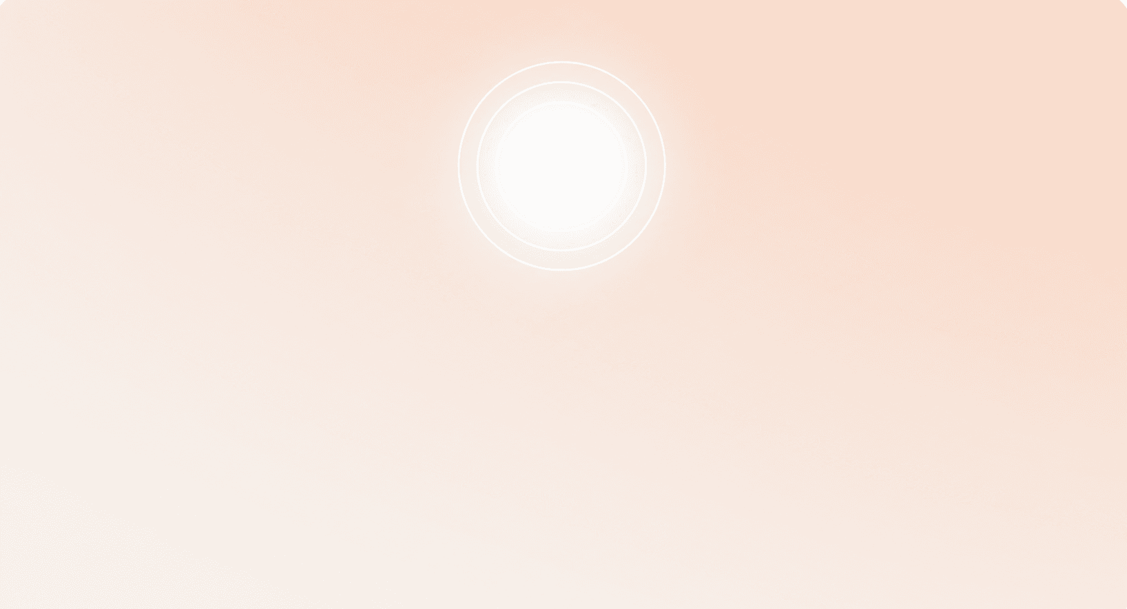 Soft luminous circle for the Vyyana wellness guide