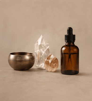 Botanical artwork for IKYOMM Treasures rituals